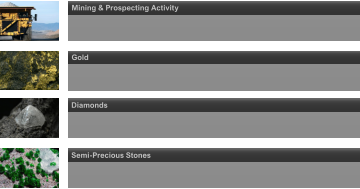 Mining & Prospecting Activity Gold Diamonds Semi-Precious Stones